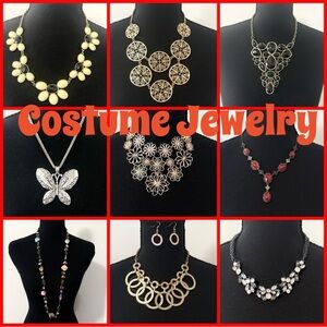Lot of nine costume necklaces in great condition
